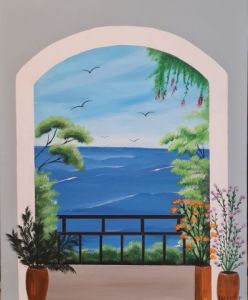 Peinture de isabelle sallet : CEFALU