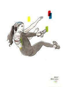 Dessin de Alain Barat: Face au mur