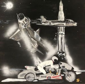 Peinture de COMETE: La course aux etoiles