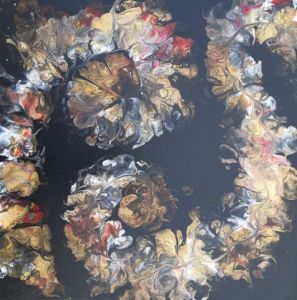 Peinture de Claudine Hebert: fantasia