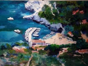 Peinture de Veronique LANCIEN: Sormiou