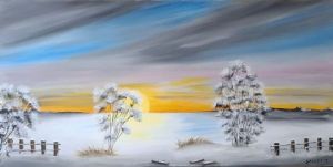 Peinture de isabelle sallet : MATIN DE NOEL