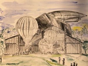 Peinture de COMETE: HANGAR Y