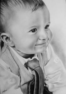 Dessin de Laetitia passion dessin: Portrait d'après photo 