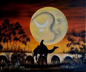 Peinture de isabelle sallet : LA TRAVERSEE SAINT APHRODISE