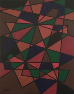 Peinture de Guy Boulianne: Géométrie variable (œuvre No. 1 sur 5)