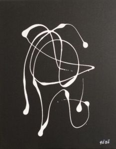 Peinture de Guy Boulianne: Hommage au frère Jérôme (œuvre No. 2 sur 4)