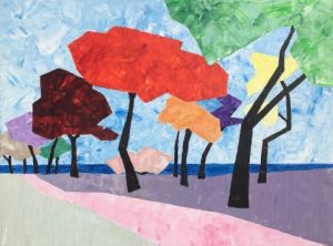 Peinture de valerie jouve: Quiberon, Bd du Parco