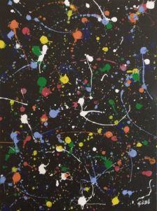 Peinture de Guy Boulianne: Fenêtres sur l’espace (œuvre No. 1 sur 6)