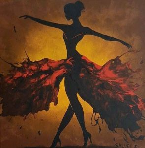 Peinture de isabelle sallet : la señorita