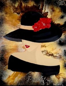 Peinture de isabelle sallet : LA CAPELINE