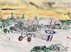 Peinture de COMETE: Airco DH2 