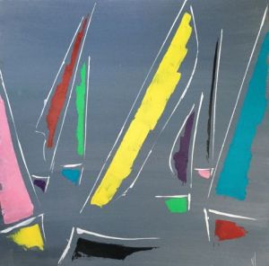 Peinture de valerie jouve: REGATE 4