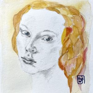 Oeuvre de Sophie GAIARDO: Jeune femme rousse