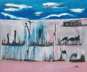 Peinture de Dieudonne: Une île 