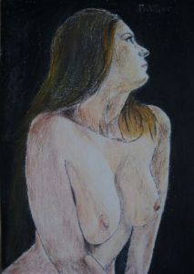 Peinture de Patmor: Buste de femme nue