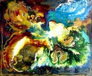 Oeuvre de christine gullace:   florale aspaol rintae