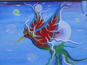 Peinture de JVILLAR: LE PHOENIX