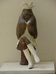 Sculpture de Guillaume Chaye: La Chouette chouette