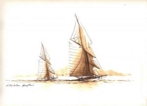 Dessin de Francis Kuhlen: encre