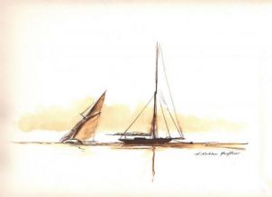 Dessin de Francis Kuhlen: encre