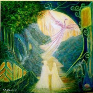 Peinture de laila stauffert: voyage...et au-delà...