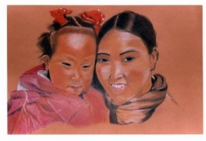 Dessin de clau: LUANG ET SA FILLE