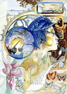 Dessin de christine gullace: femme.en attendant demain