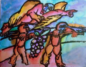 Peinture de michel ciardi: les explorateurs