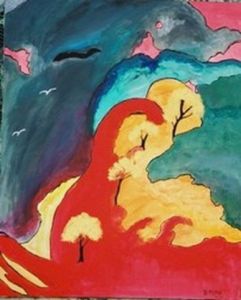 Peinture de Bernadette Mora: Hesperides