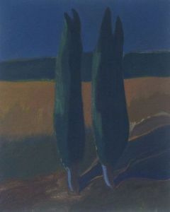 Peinture de dorothee sadowski: CYPRES