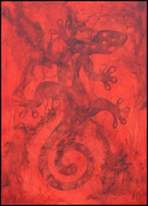 Peinture de gilles fraysse: AU FOND LES MO'O 2