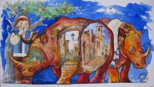 Peinture de OXANA ZAIKA: Rhinoa Jerusalem