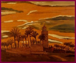 Peinture de philippe Mariette: Marrakech