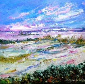 Peinture de JACQUELINE SCHELL: Ciel d'hiver 