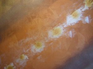 Peinture de gandha: relief ondule