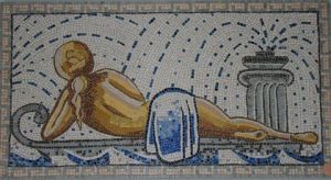 Oeuvre de AGNES CORRE: jeune femme au bain