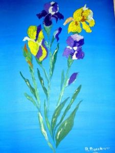 Peinture de Anne de Richebois: Iris de Jules