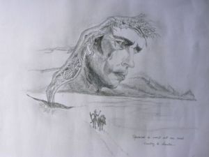 Dessin de Lyzy: Jacques Brel