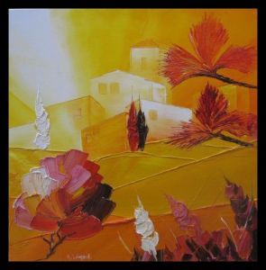 Peinture de anne leonard: Provence douceur de l'été