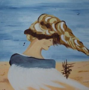 Peinture de Francoise Montero: Femme coquillage 2