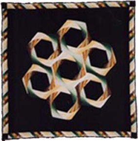 Art_textile de Nicole Pelletier: La Foret Torturee