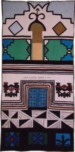 Art_textile de Nicole Pelletier: Village N'debele