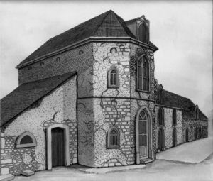 Dessin de DELCROIX Marcel: le Chateau Mollack a Marquise 62