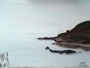 Peinture de mathias blaizot: baie de querviere