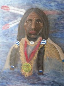Peinture de danielle: l'Indien