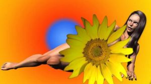 Art_numerique de Cactus42: Naissance d'une fleur