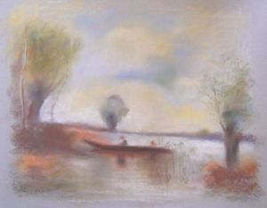 Oeuvre de Bogum: Au pied des saules d'apres COROT