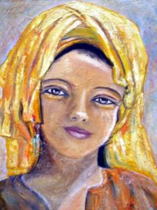 Peinture de JOSIANE GUASTEVI: Saharienne