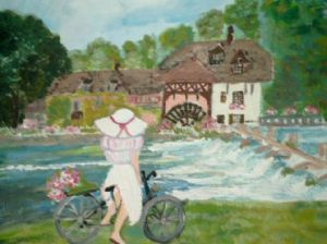 Peinture de florence: Le moulin de Fourges
